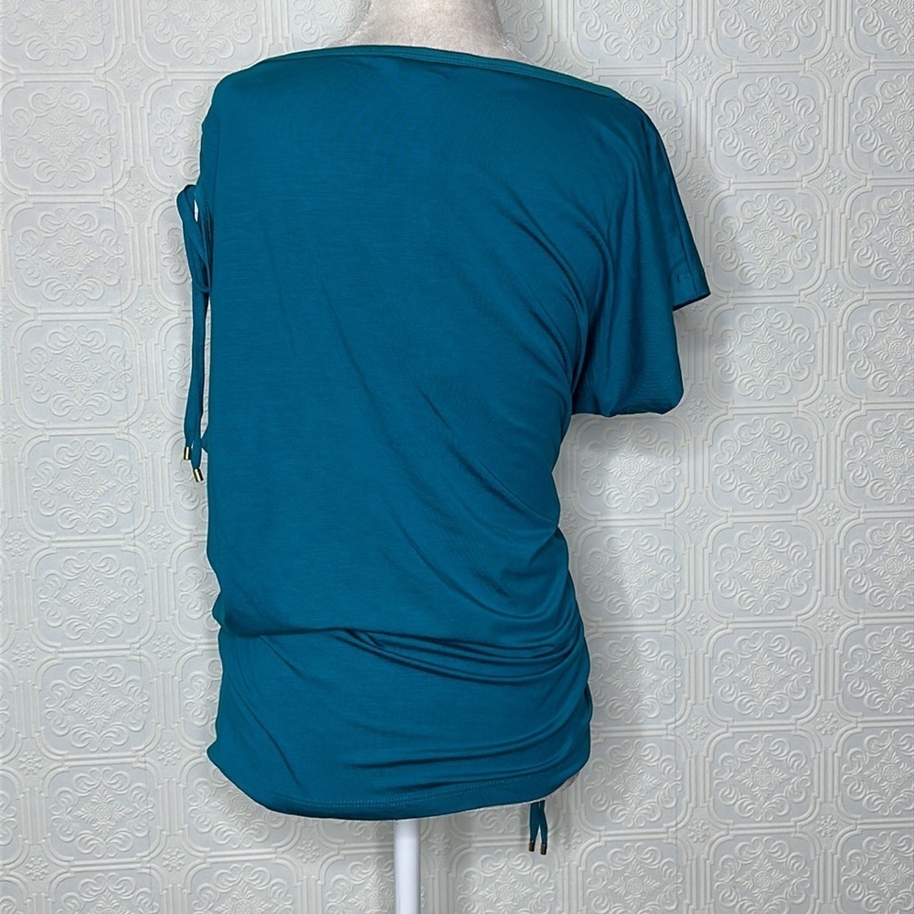 Trina Turk | AMUSING TOP in Tile Blue, NWT - Picture 5 of 10